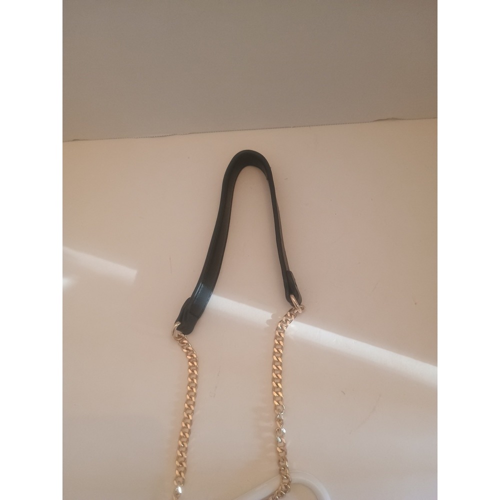 Women's Antik Kraft Crossbody Bag Purse Black/White Canvas Wood/Gold Accents NWT - Picture 4 of 5